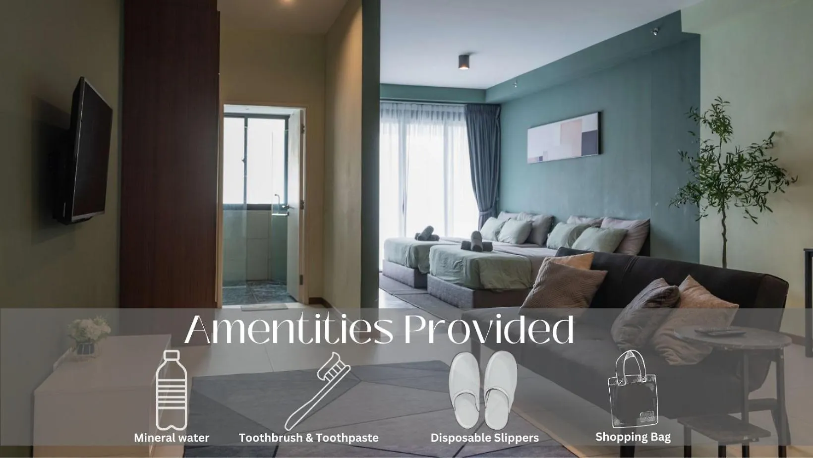 Deluxe Seaview Suite Twin Bed By The Only Bnb Tanjung Tokong